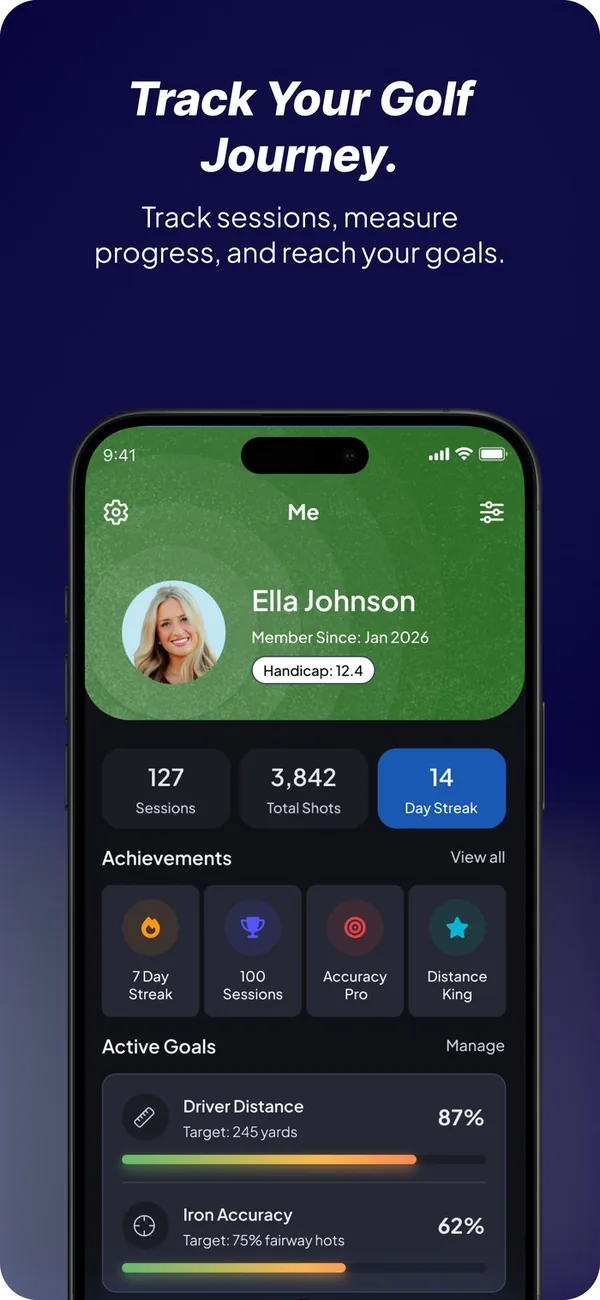 Track your golf journey